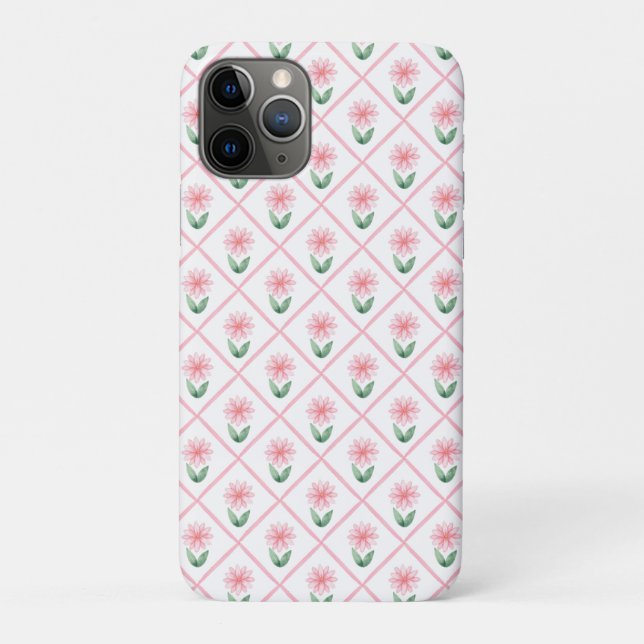 Preppy floral trellis grandmillenial Case-Mate iPhone case (Back)