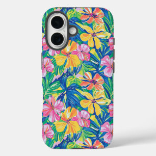 Preppy Floral Tropical  iPhone 16 Case