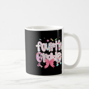 Preppy Fourth Grade Back To School 4th Grade Girl Coffee Mug