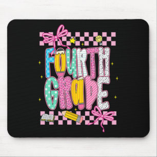 Preppy Fourth Grade Back To School 4th Grade Teach Mouse Pad