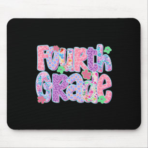 Preppy Fourth Grade Back To School Teachers Girls  Mouse Pad