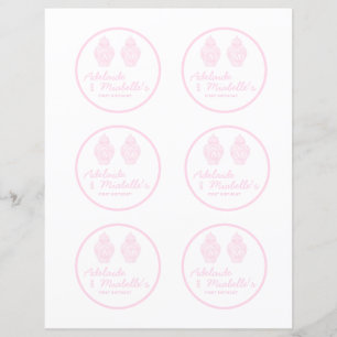 preppy ginger jar soft colour pink banner