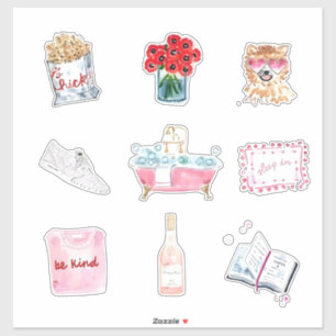 Preppy Girl Starter Pack Stickers