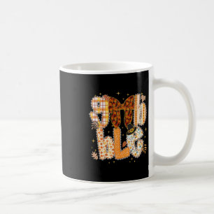 Preppy Gobble Coquette Lace Bow Fall Thanksgiving Coffee Mug