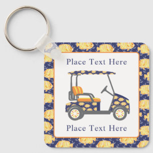 Preppy Goldfish Golf Cart Key Ring
