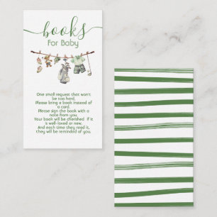 Preppy Golf Boy clothesline books for baby Enclosure Card