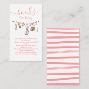 Preppy Golf girl clothesline books for baby Enclosure Card