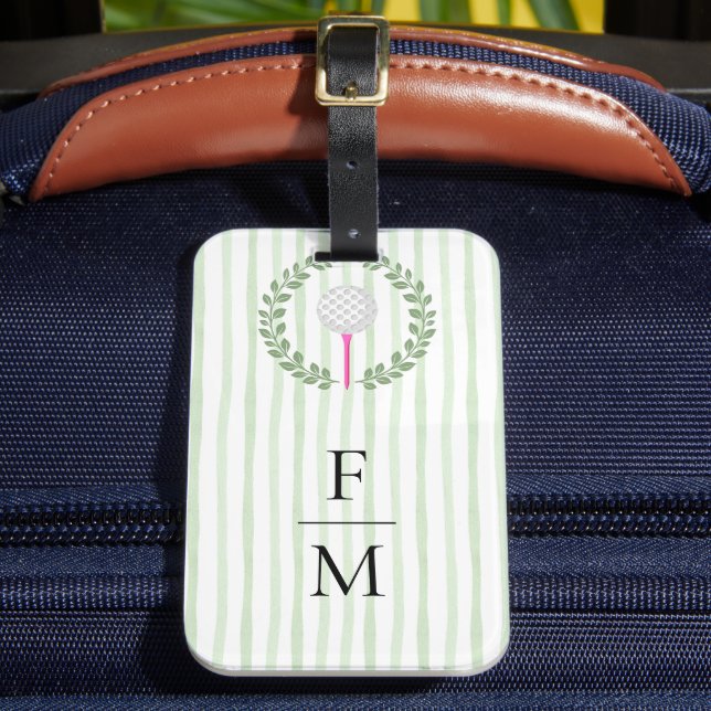 Preppy Golf Luggage Tag (Front Insitu 2)