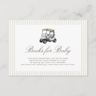 Preppy Golf Tee Books for Baby Card 3.5x5