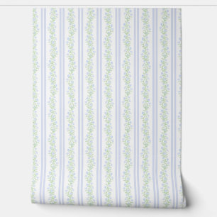Preppy Grandmillenial Floral Watercolor Wallpaper