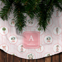 Preppy Grandmillennial Pink Nutcracker Christmas