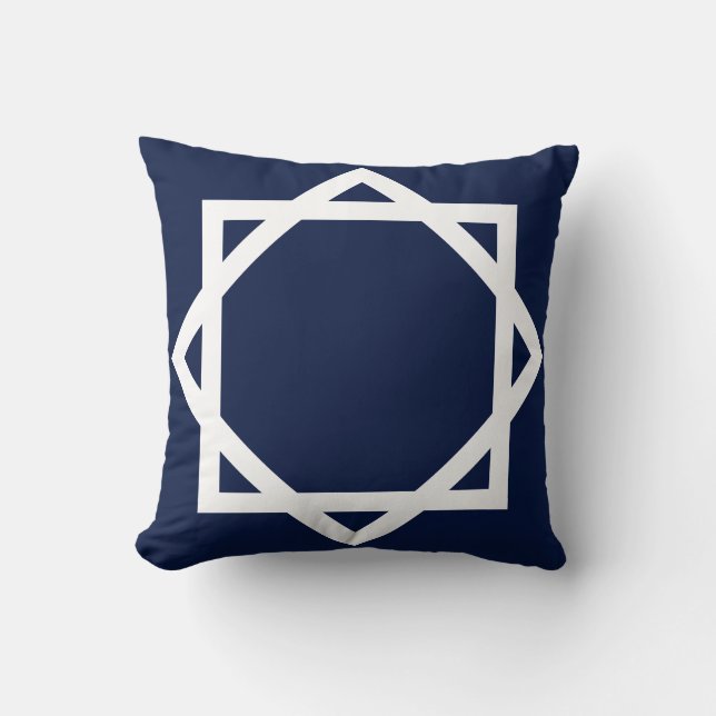 Preppy Graphic Border Cushion (Front)