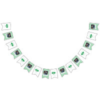 Preppy Green and Pink Wedding Pickleball