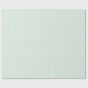 Preppy Green Gingham Wrapping Paper