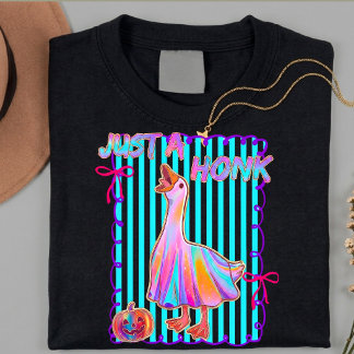 Preppy Halloween Boo Goose Ghost  T-Shirt
