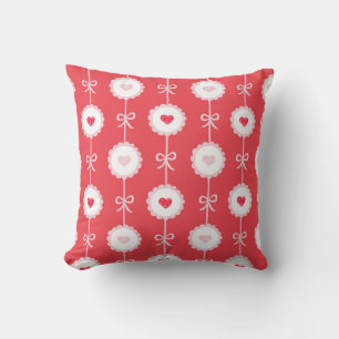 Preppy Hearts Valentine's Day Cushion