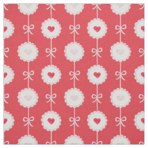 Preppy Hearts Valentine's Day Fabric