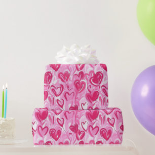 Preppy Hearts Wrapping Paper