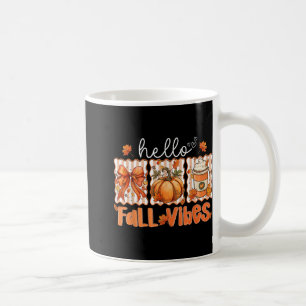 Preppy Hello Fall Vibes Coquette Latte Pumpkin Tha Coffee Mug