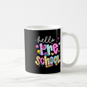 Preppy Hello Preschool Back To School Teachers Stu Coffee Mug
