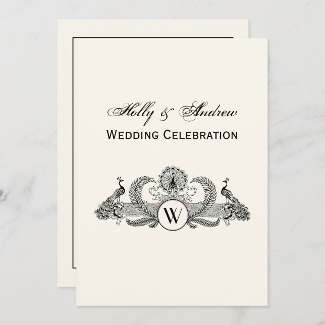 Preppy Heraldic Pineapple Coat of Arms Crest Invitation (Front/Back)