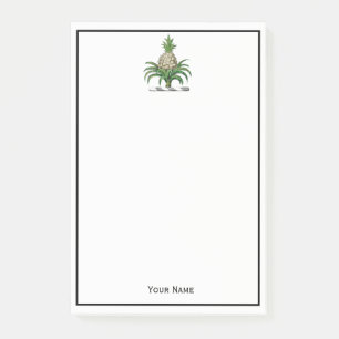 Preppy Heraldic Pineapple Coat of Arms Crest Post-it Notes