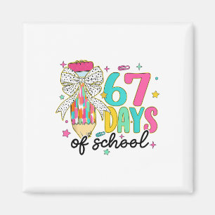 Preppy I Survived 67 Days Of School Pencil Coquett Magnet