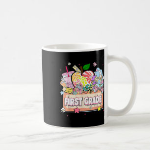 Preppy Kids First Grade 2025 Preschool 1st Grade G Coffee Mug