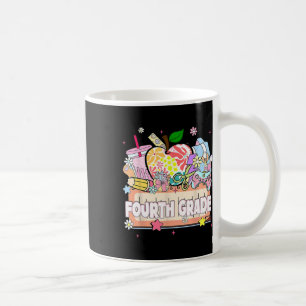 Preppy Kids Fourth Grade Grad 2025 Preschool 4th G Coffee Mug