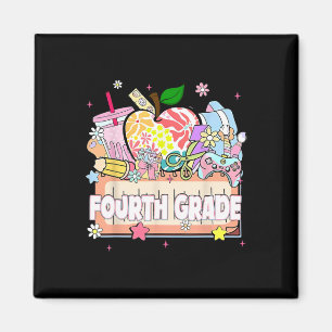 Preppy Kids Fourth Grade Grad 2025 Preschool 4th G Magnet