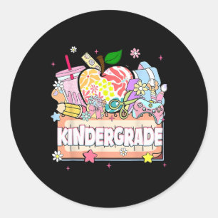 Preppy Kids Kindergrade 2025 Preschool Boys Kids G Classic Round Sticker