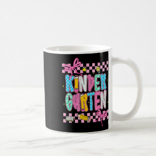 Preppy Kindergarten Back To School 1st Grade Teach Coffee Mug