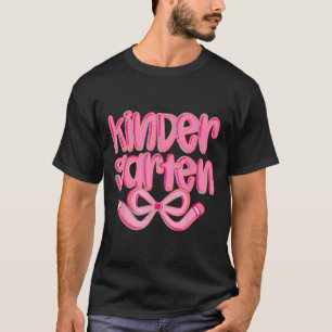 Preppy Kindergarten Back To School Coquette Bow Te T-Shirt