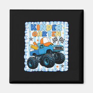 Preppy Kindergarten Back To School Funny Truck For Magnet