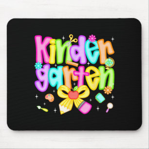Preppy kindergarten back to school teacher kinder mouse pad