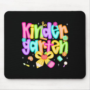 Preppy Kindergarten Back To School Teacher Kinder Mouse Pad