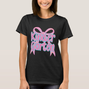 Preppy Kindergarten Back To School Teacher Kinder T-Shirt