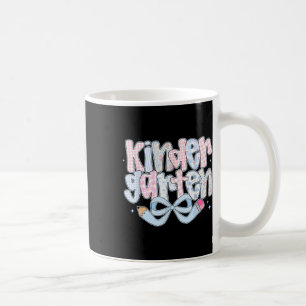 Preppy Kindergarten Coquette Bow Back To School Te Coffee Mug