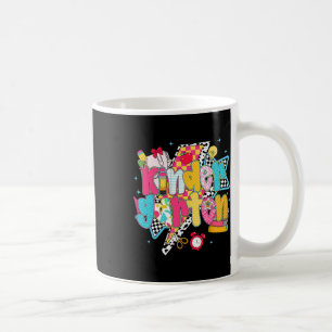 Preppy Kindergarten Dream Team Back To School Teac Coffee Mug