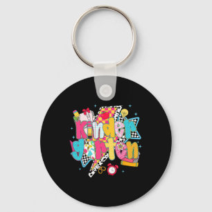 Preppy Kindergarten Dream Team Back To School Teac Key Ring