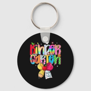 Preppy Kindergarten Dream Team Back To School Teac Key Ring