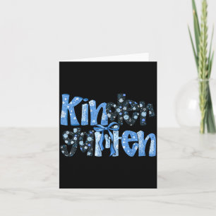 Preppy Kindergarten Teacher Team Bow Back to Card
