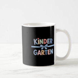 Preppy Kindergarten Teacher Team Bow Back To Schoo Coffee Mug