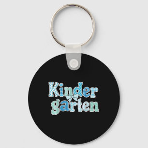 Preppy Kindergarten Teacher Team Bow Back To Schoo Key Ring