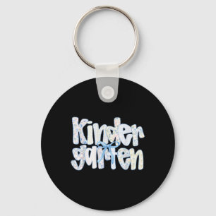 Preppy Kindergarten Teacher Team Bow Back To Schoo Key Ring