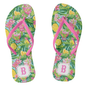 Preppy Lemon Cocktail   Monogram Thongs