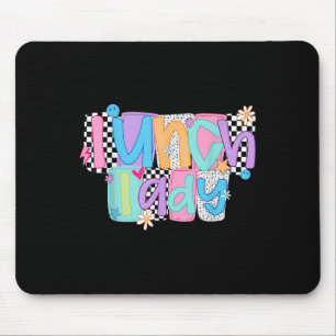 Preppy Lunch Lady Back To School Tour Cafeteria Cr Mouse Pad