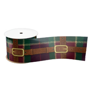 Preppy Lux Christmas Plaid Satin Ribbon