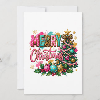 Preppy Merry Christmas Invitation