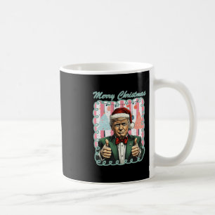 Preppy Merry Christmas Trump 2025 Xmas Make Xmas G Coffee Mug